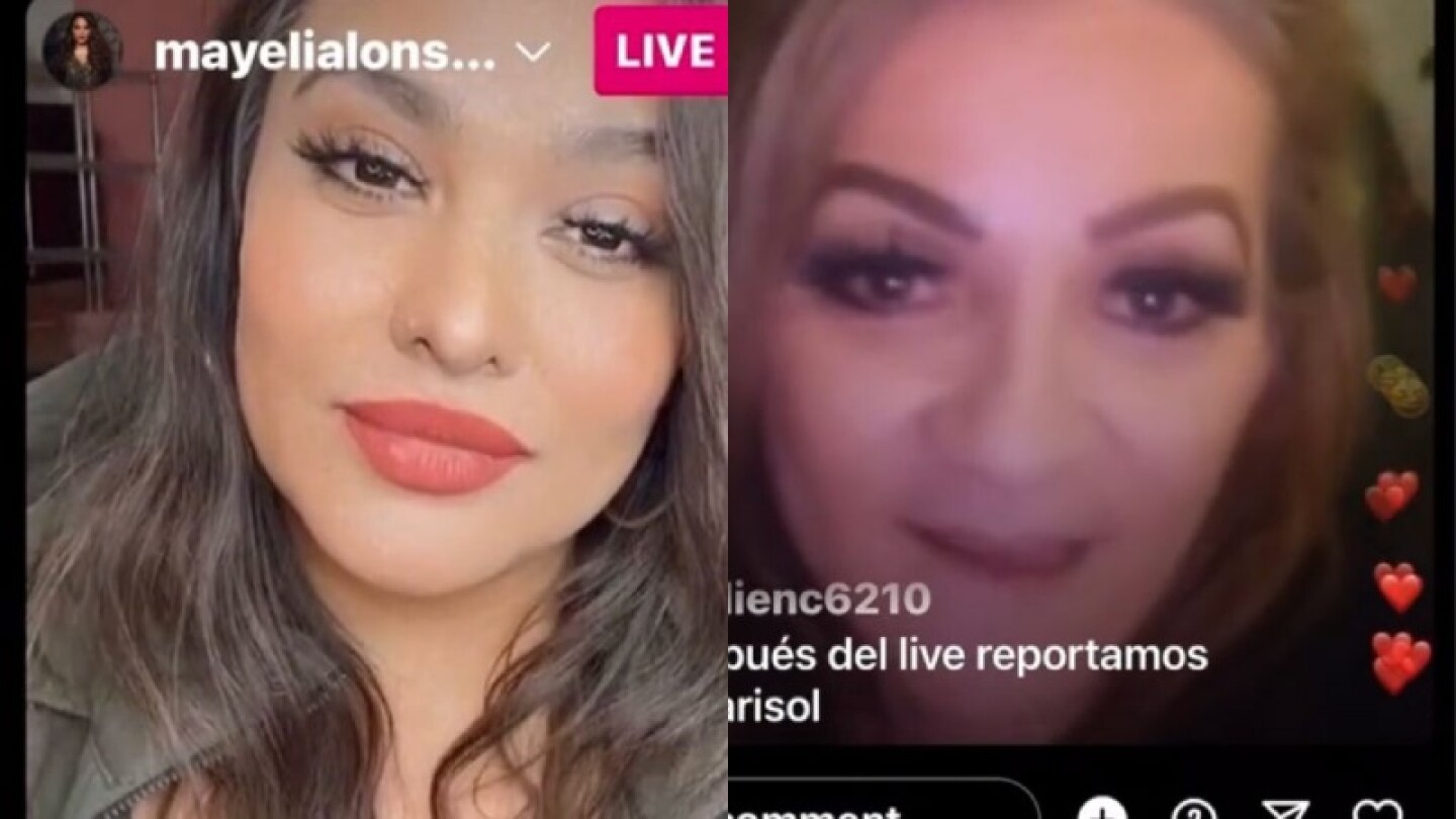 Mayeli Alonso recibe ataques de la suegra de Lupillo Rivera en pleno live