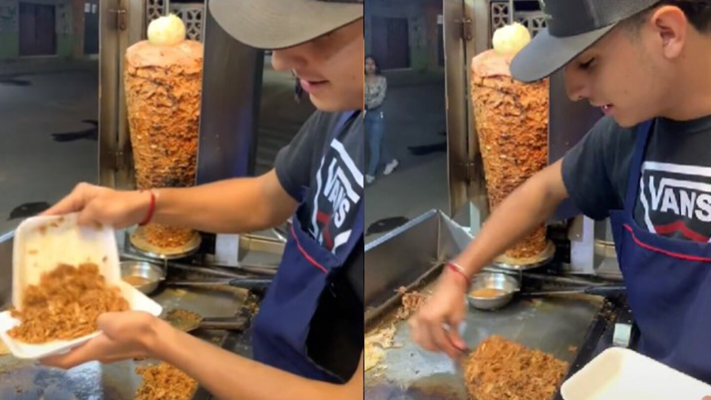 Una orden chica de carne trae lo mismo que una grande: revela un taquero