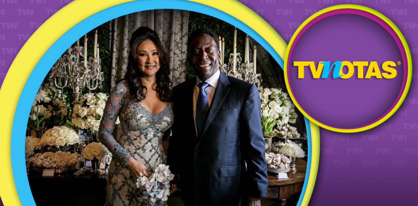 Pelé se juró amor eterno con su novia 25 años menor que él.