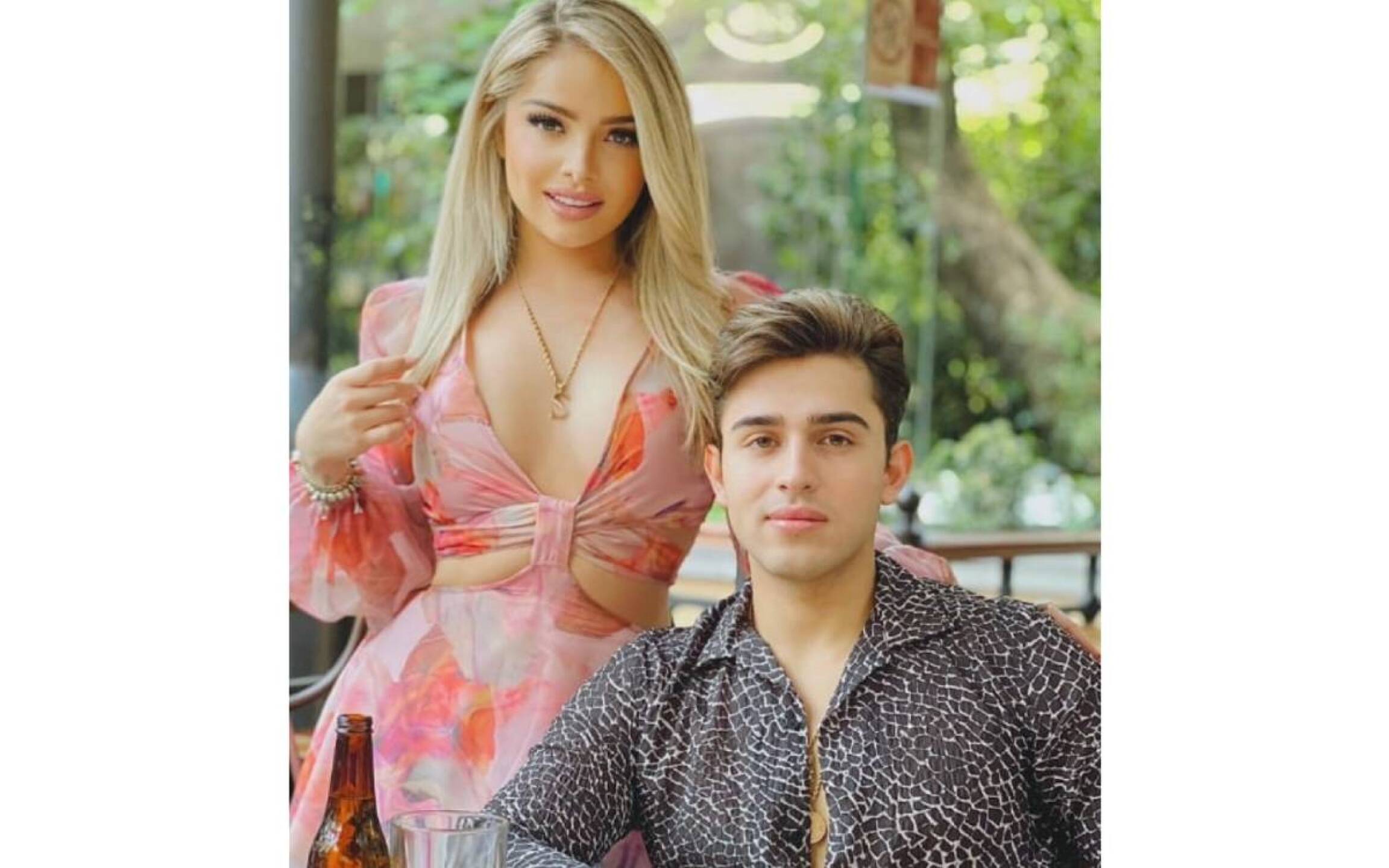 Sandra Itzel y su hermano