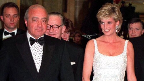 Mohamed Al Fayed y la princesa Diana