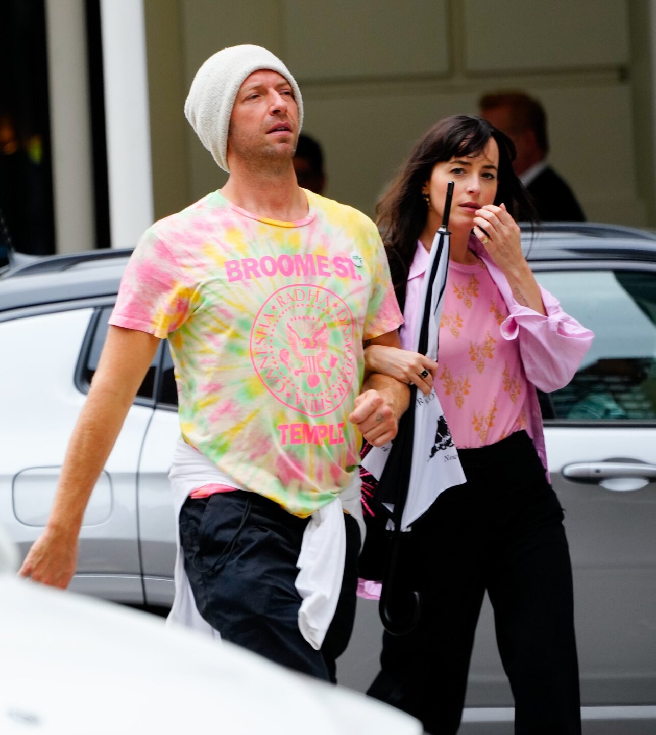 Chris Martin y Dakota Johnson