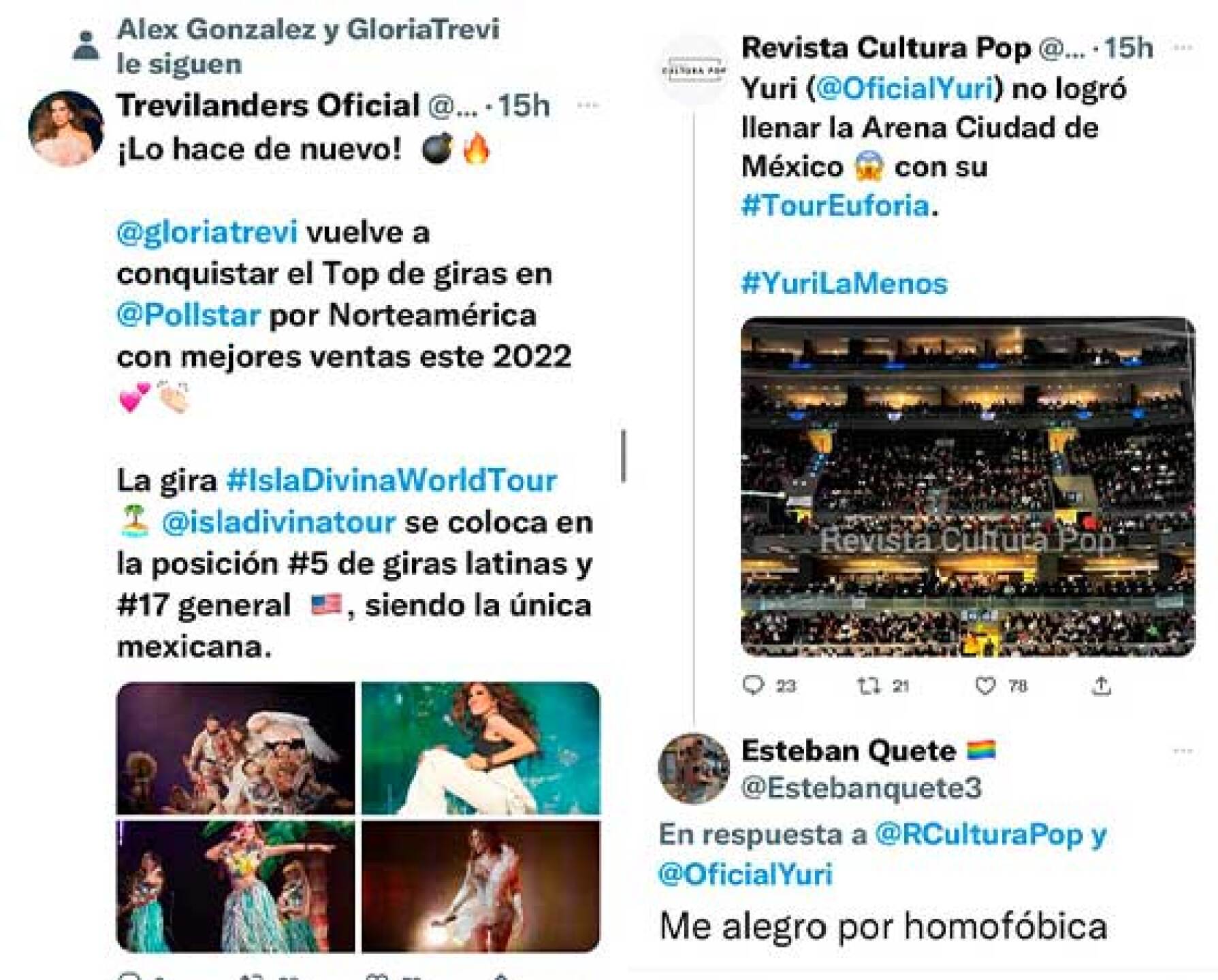 Yuri ha sido comparada con varias artistas