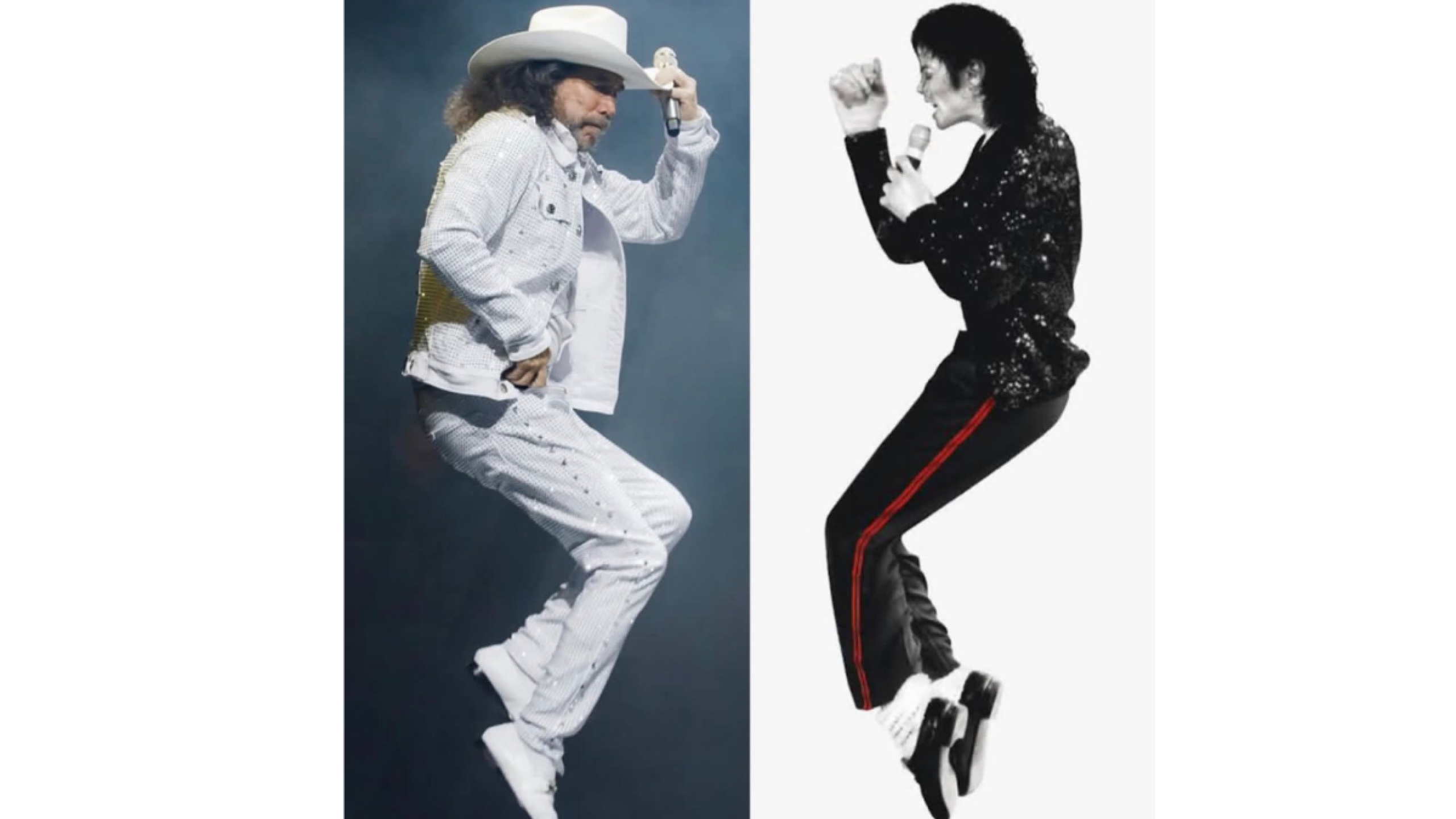 Marco Antonio Solis imita a Michael Jackson.