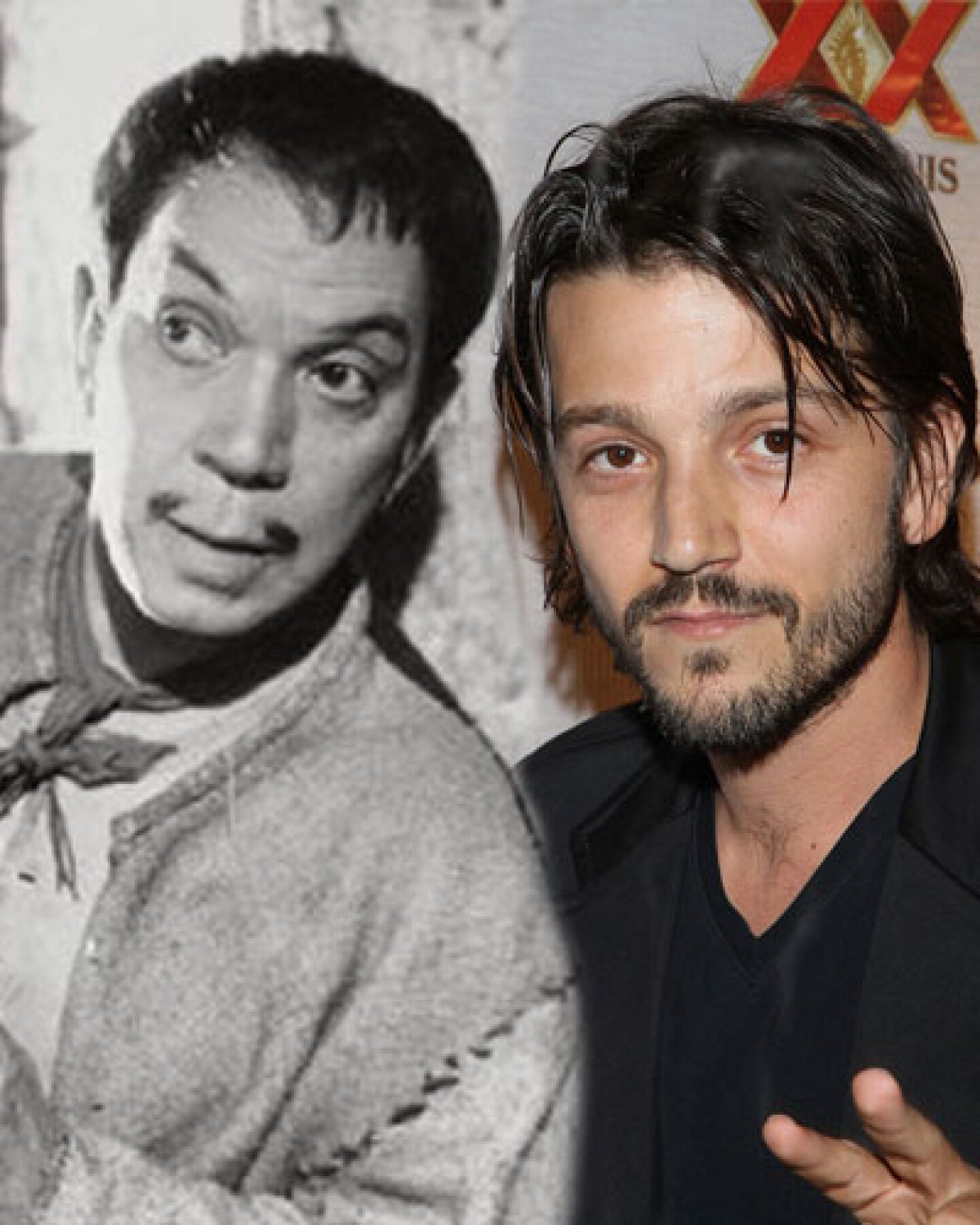 Mario Moreno 'Cantinflas' y Diego Luna.
