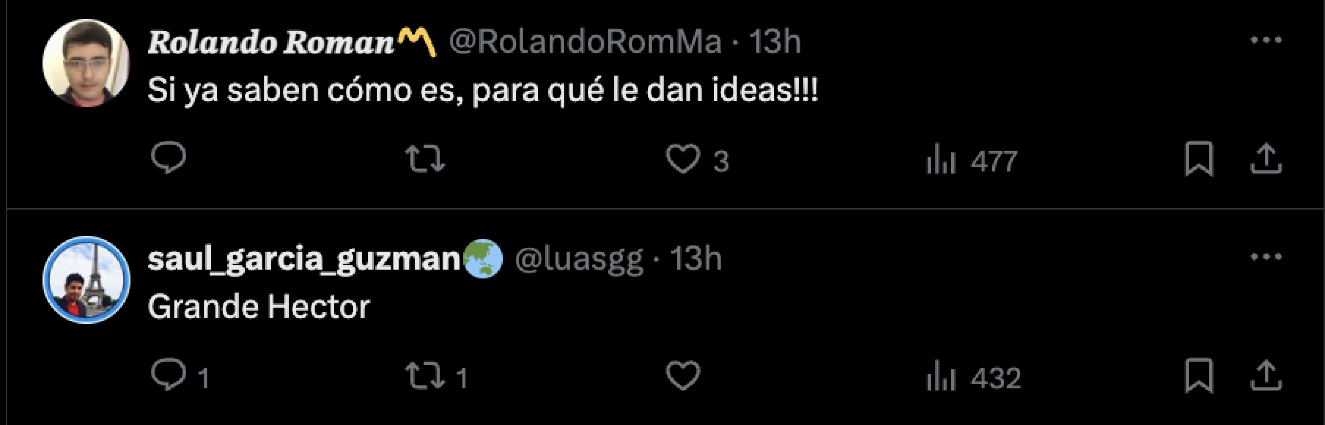 comentarios en redes a los criticos