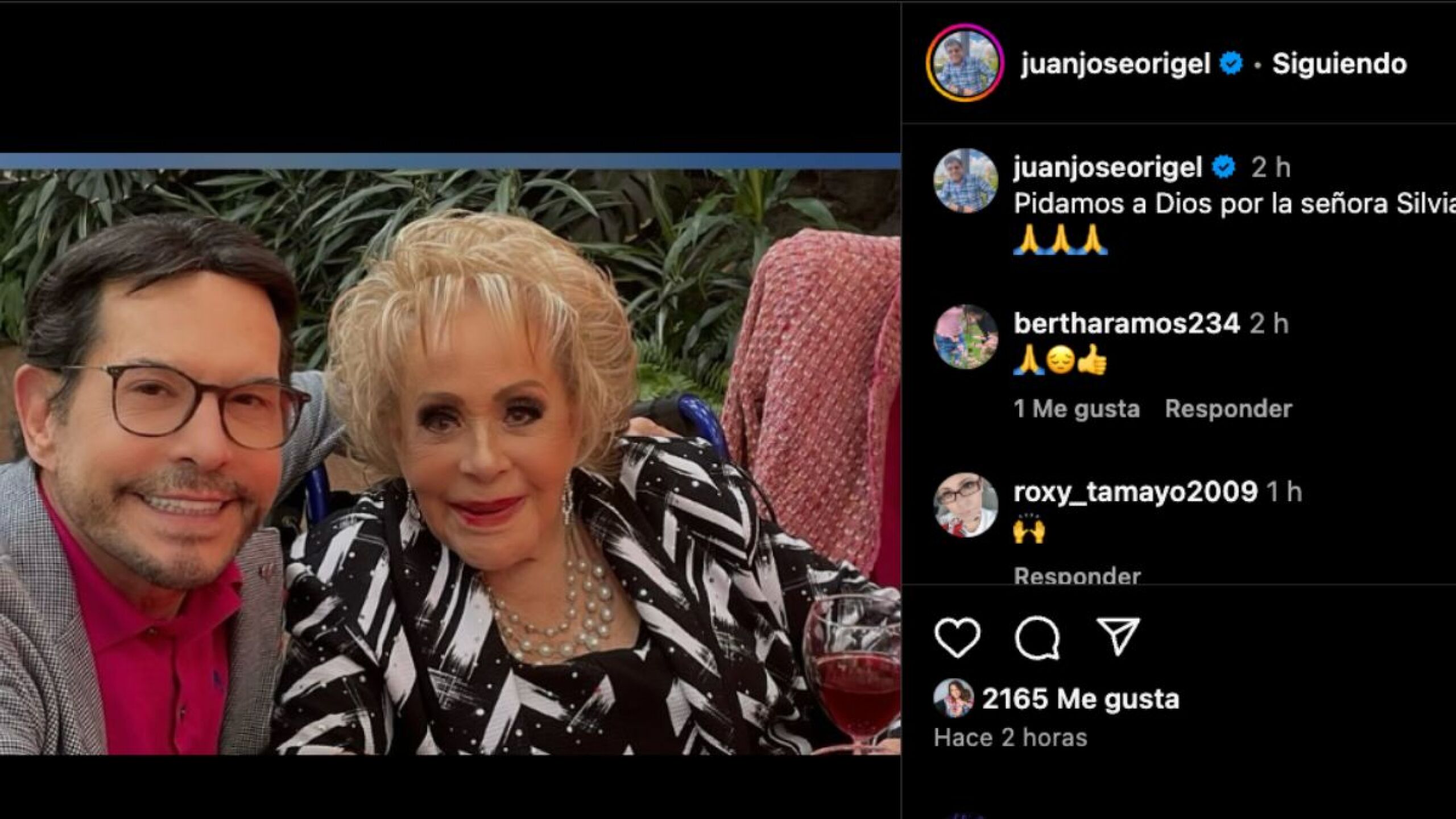 Pepillo Origel pide oraciones para su amiga la querida actriz Silvia Pinal