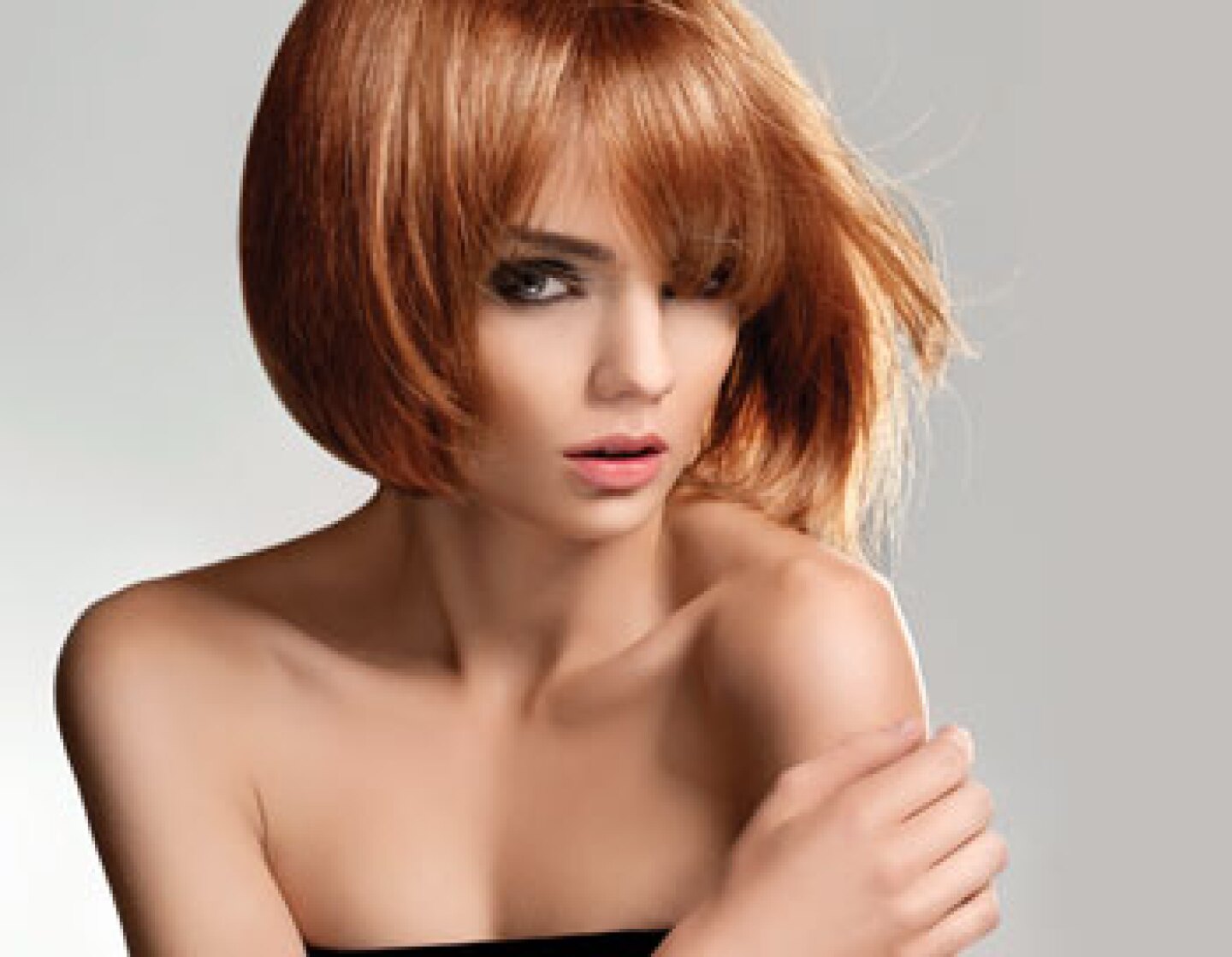 Cabello brillante.