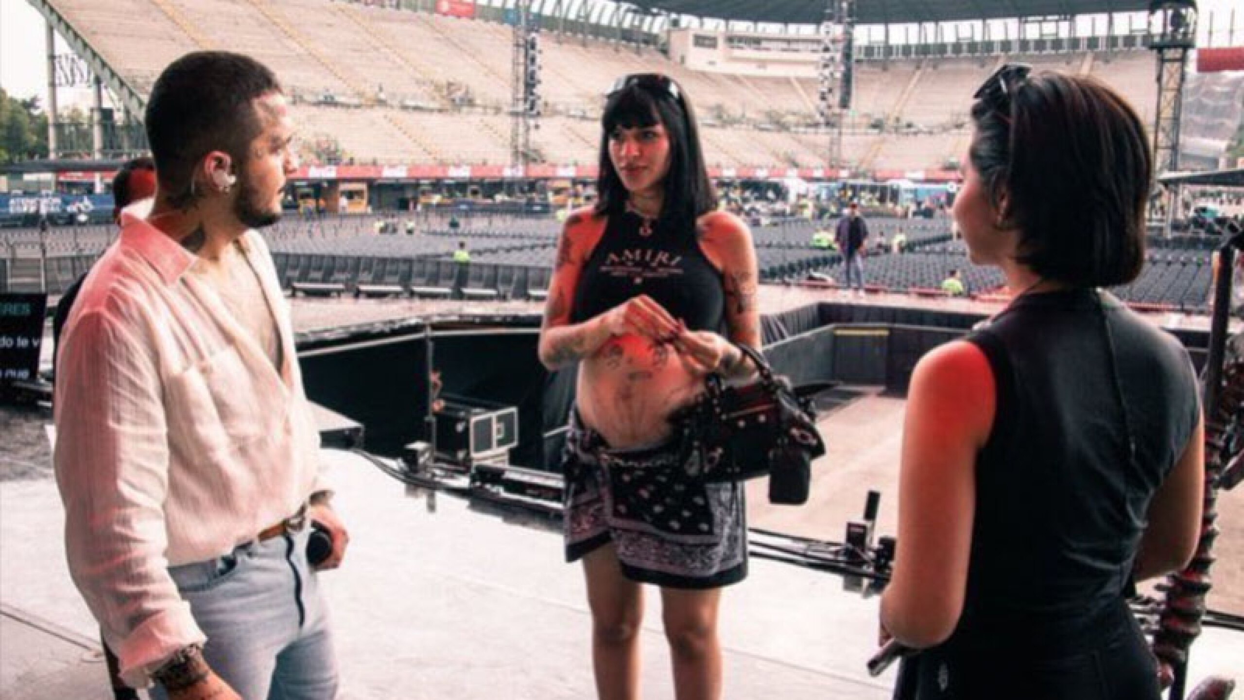 Nodal, Cazzu y Ángela juntos