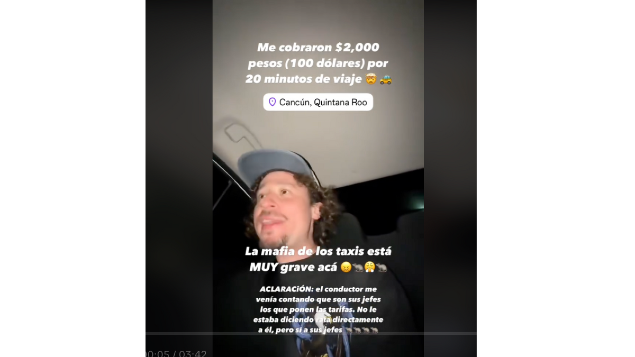 Luisito Comunica arremete contra taxistas por alto precio en sus viajes