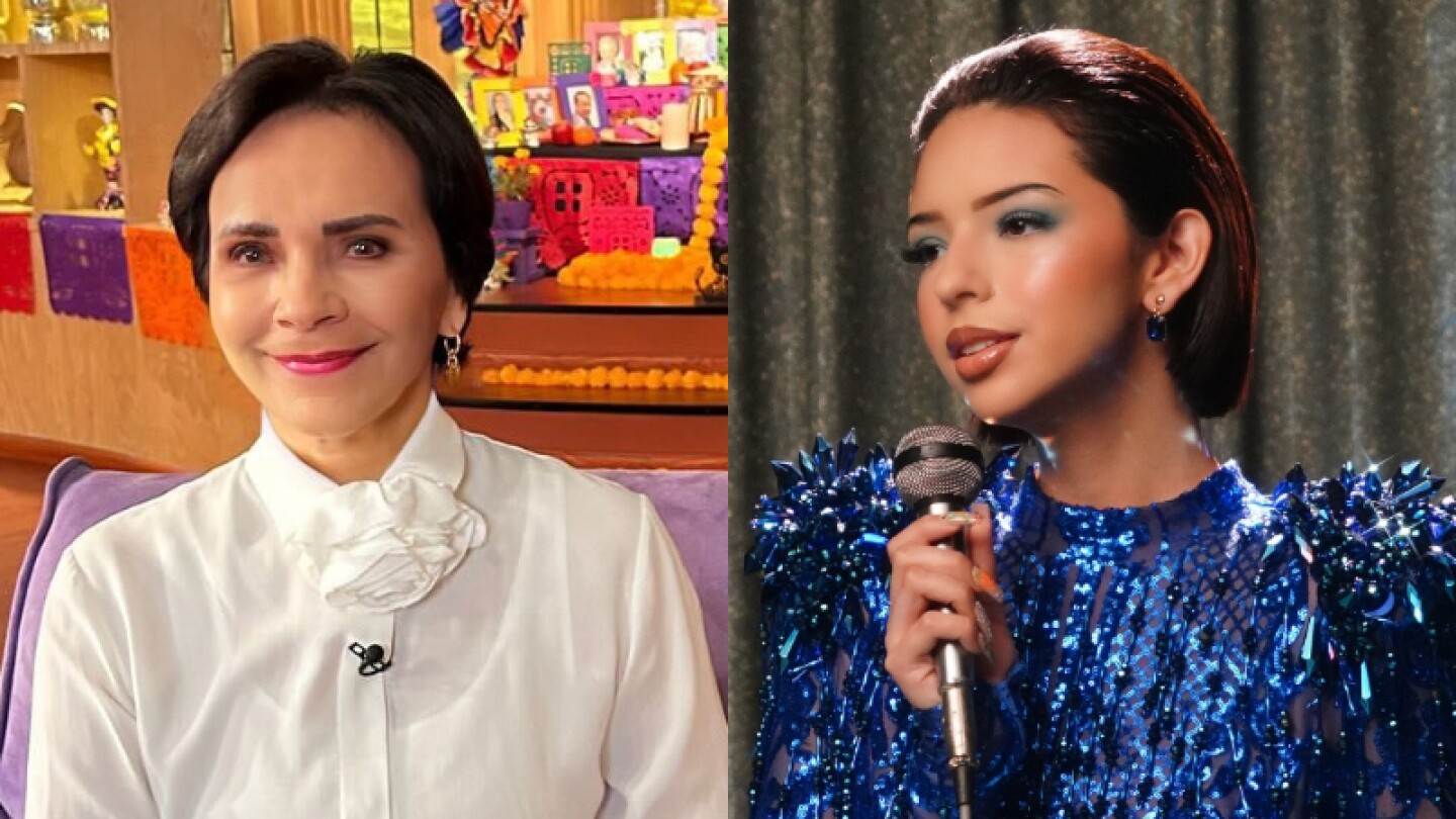 Pati Chapoy y Ángela Aguilar