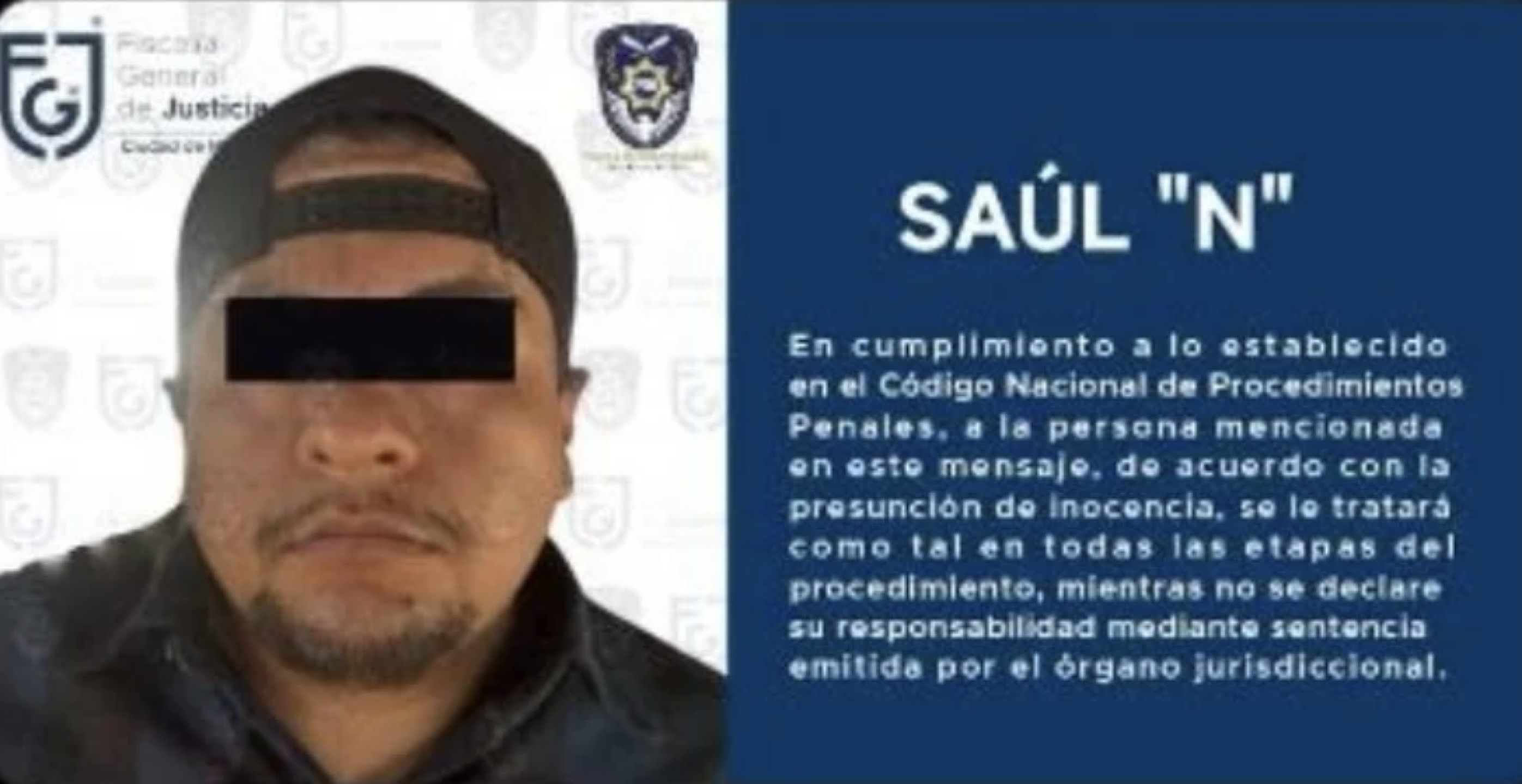 Saúl N presunto feminicida de la mamá de Derek Trejo
