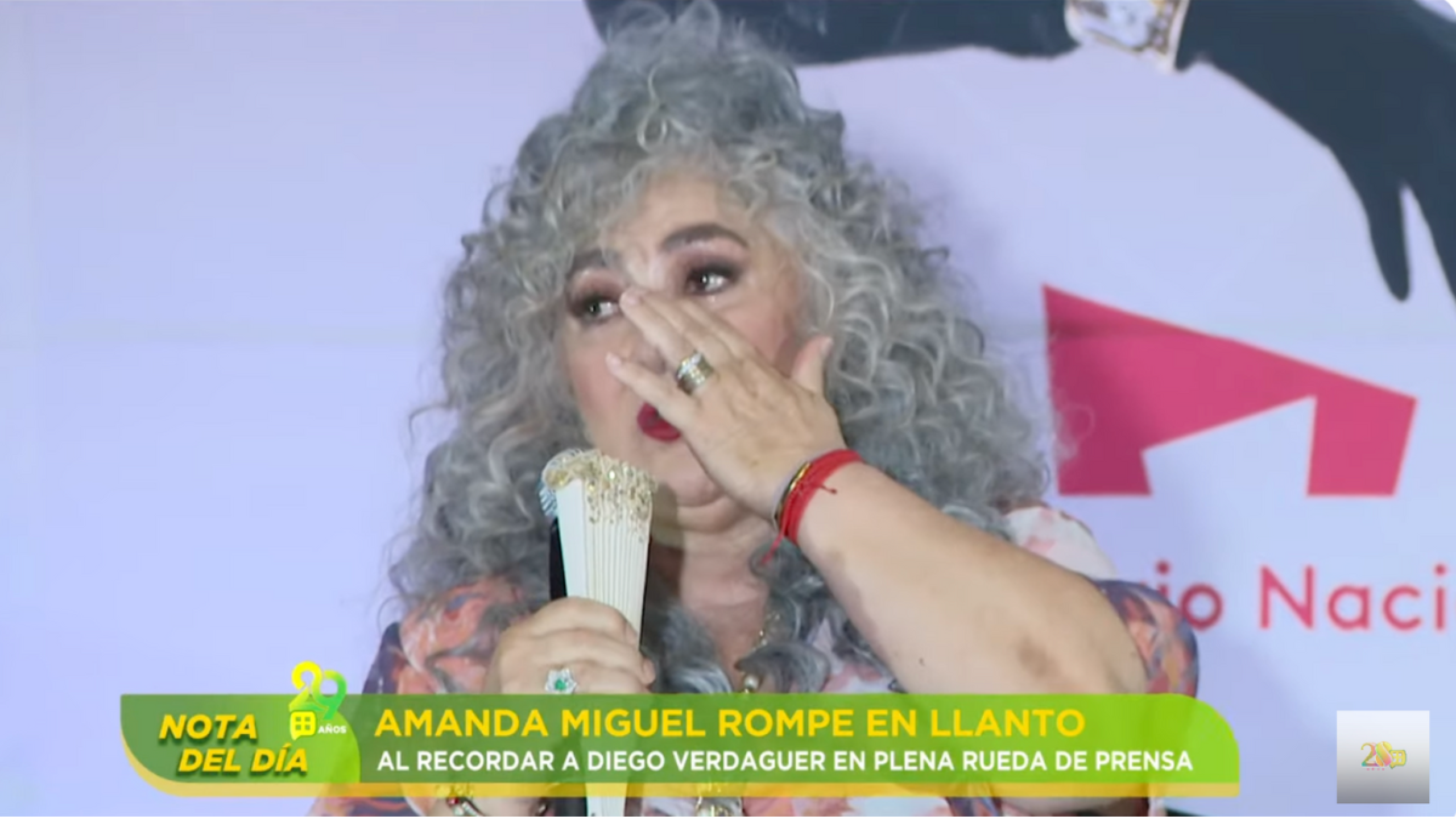 Amanda Miguel rompe en llanto al recordar a Diego Verdaguer: