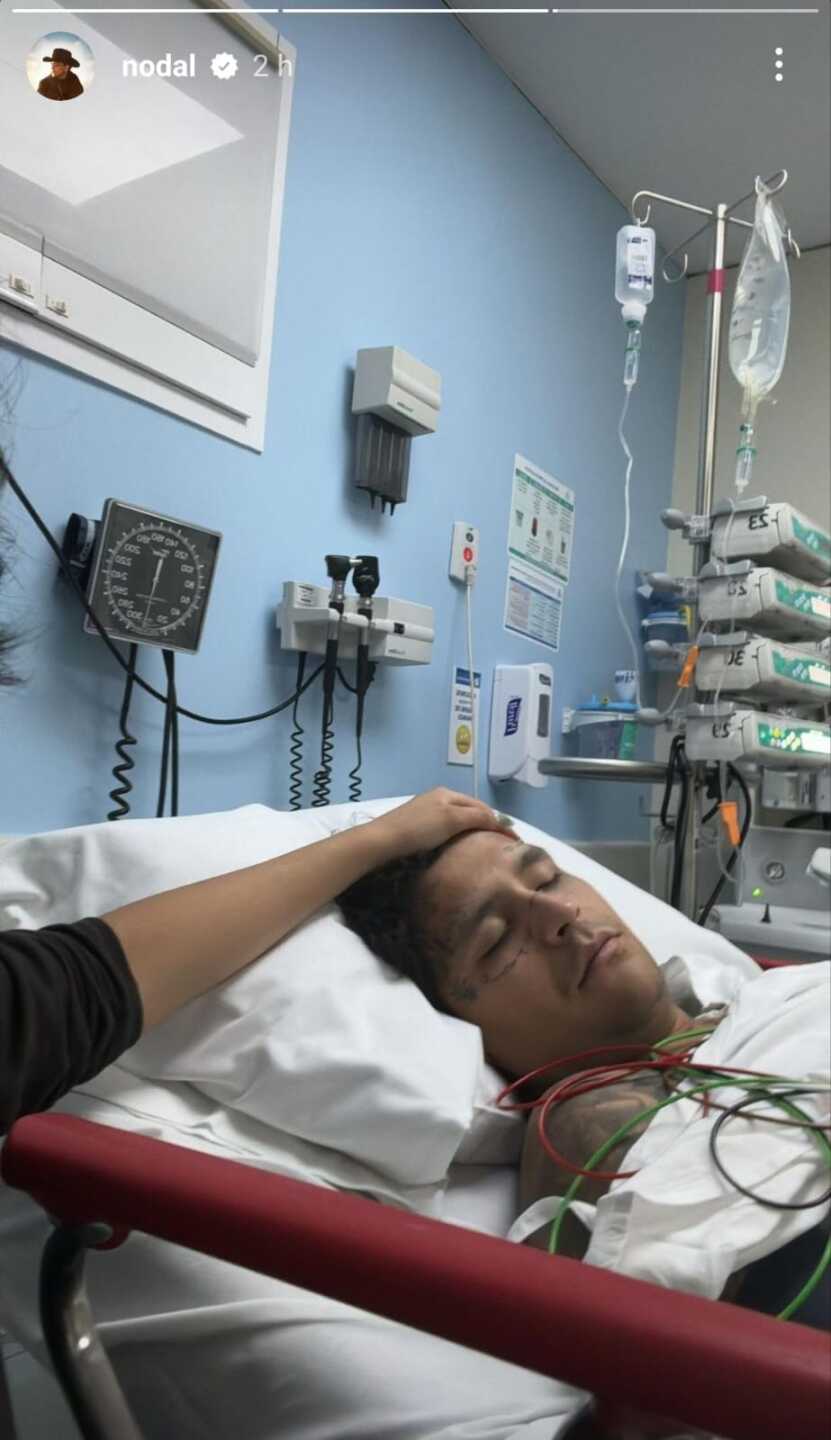 Christian Nodal hospitalizado