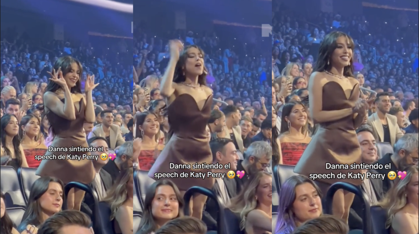 Danna Paola en el ojo del huracán; su reacción el discurso de Katy Perry divide opiniones.