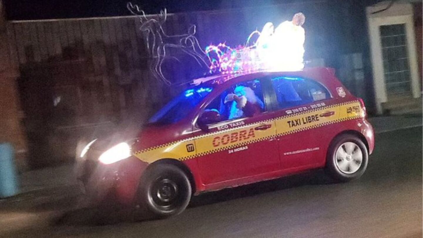 Taxi de santa claus Tampico