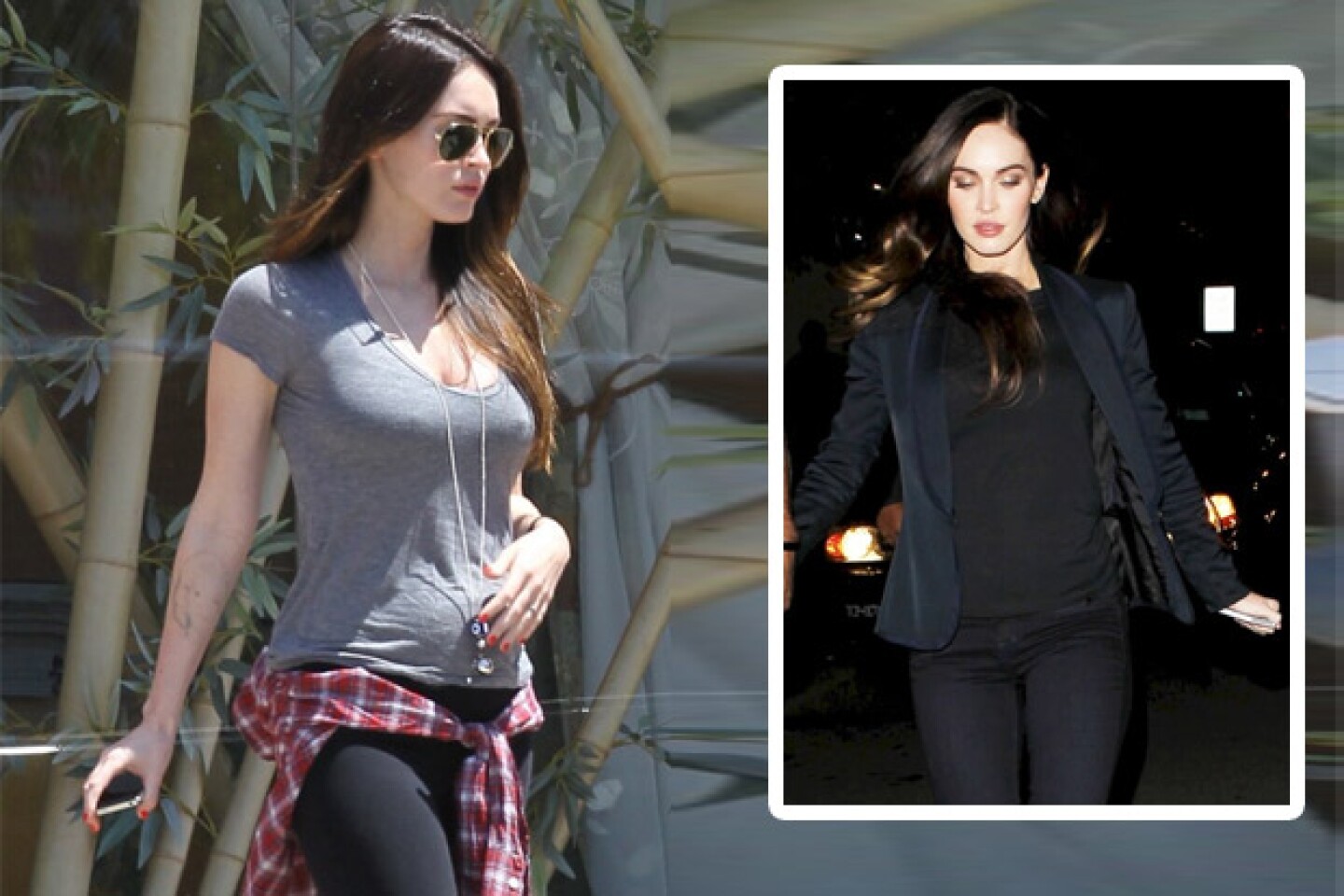 Megan Fox luce muy esbelta tras su embarazo.