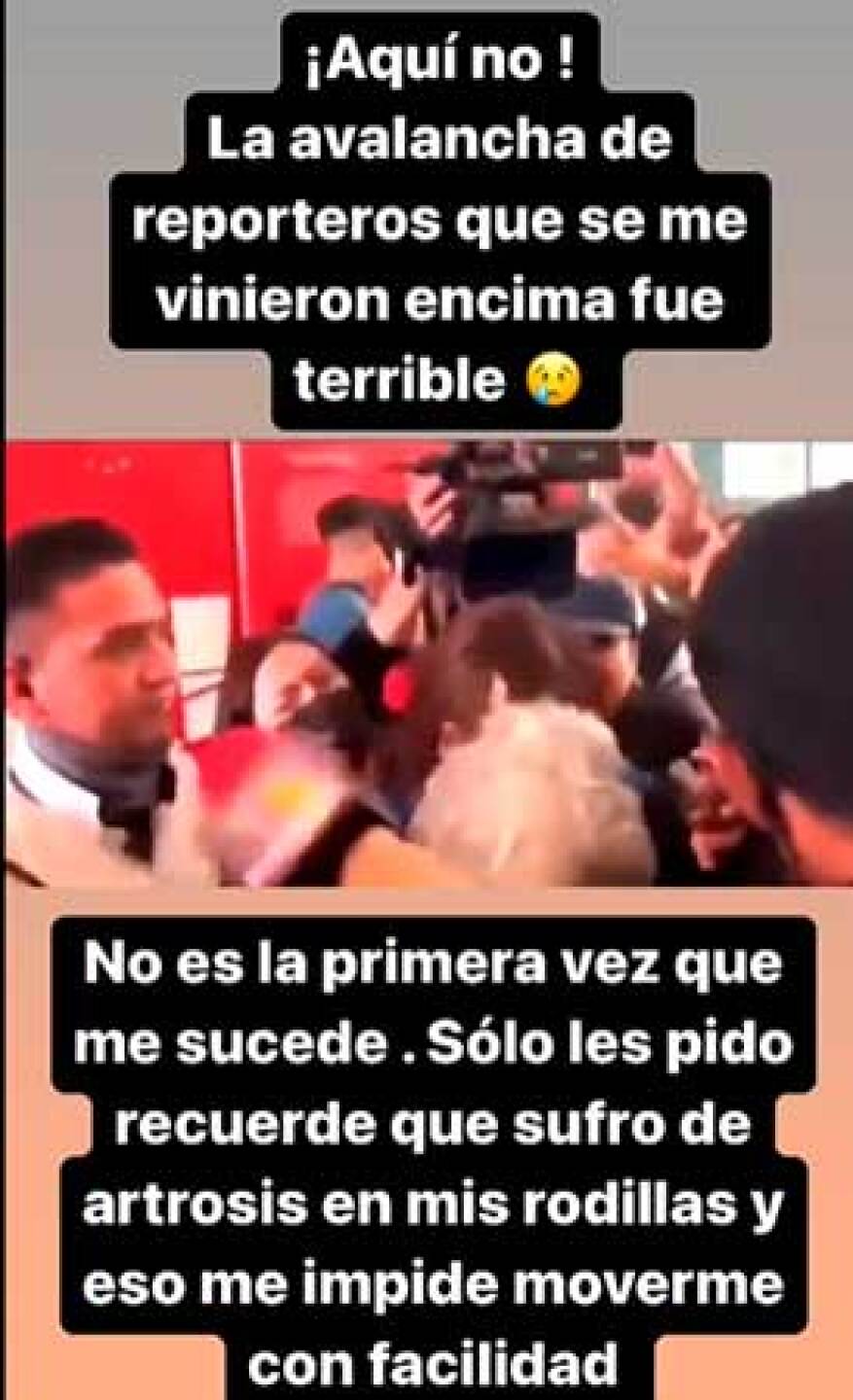 Anel pidió a los reporteros ser más cuidadosos con los famosos de la tercera edad