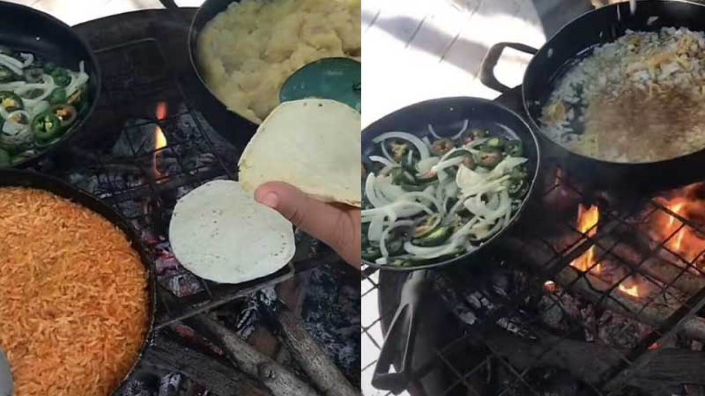 Video viral de comida económica.