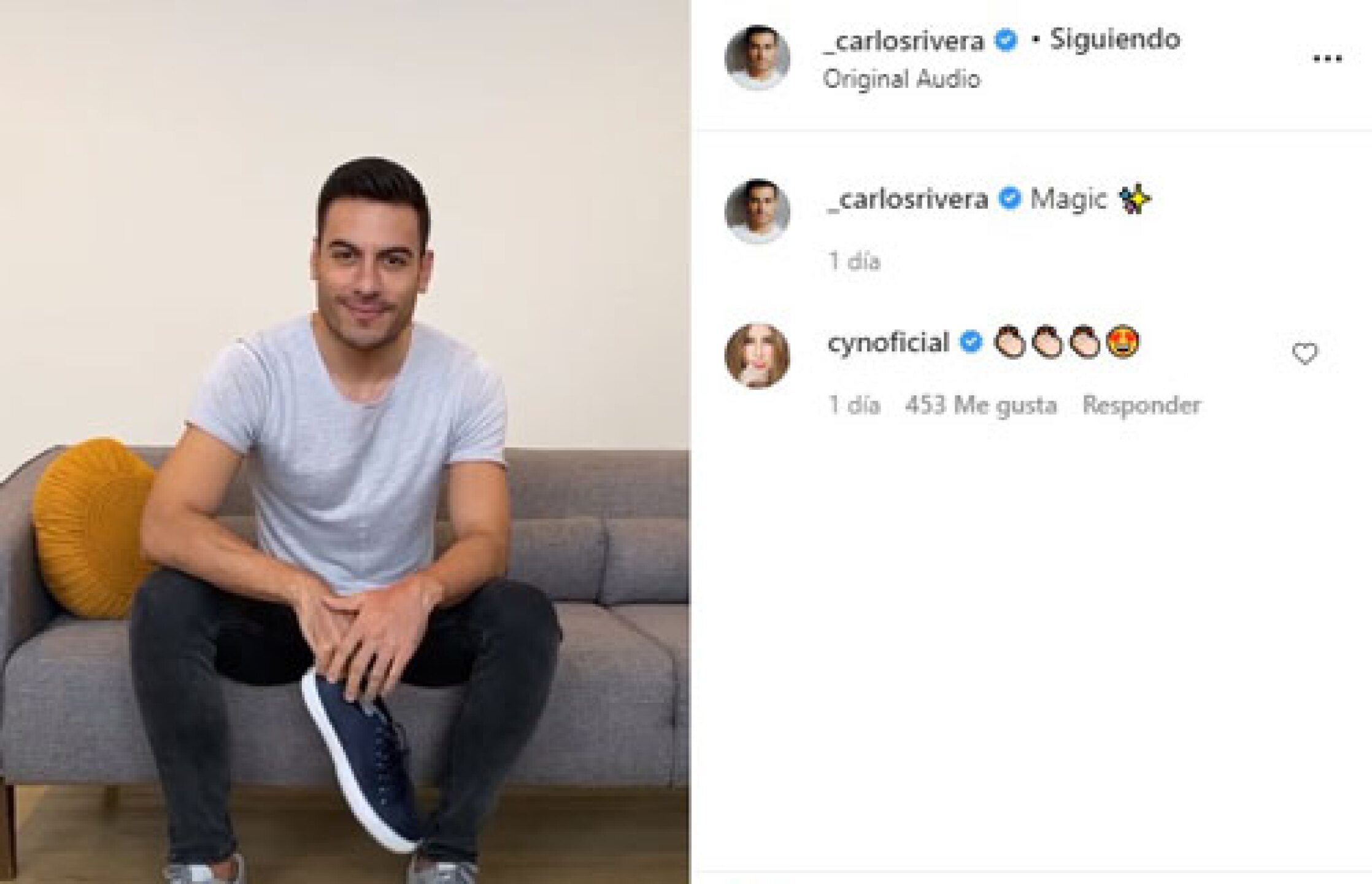 carlos rivera calza grande tvnotas
