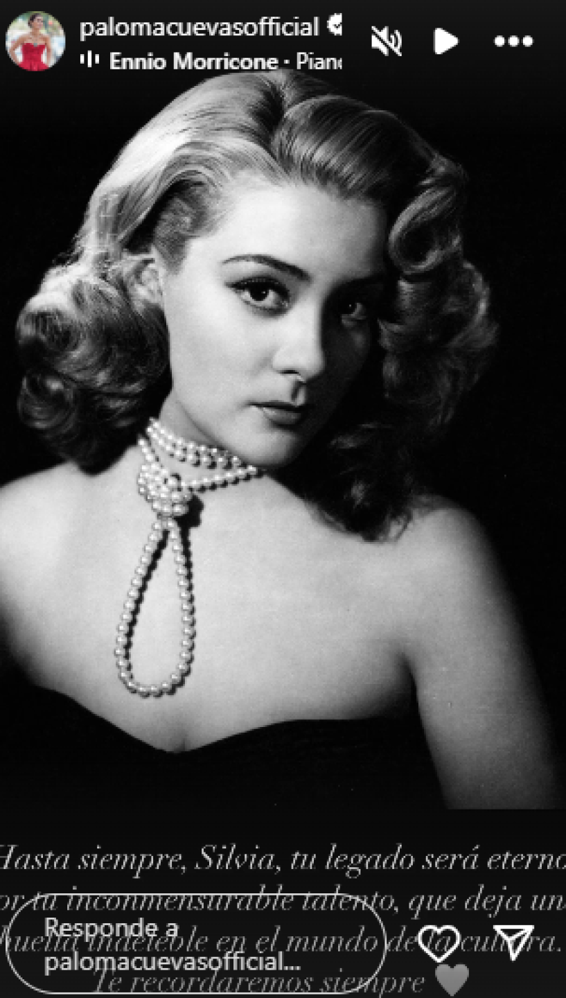 Paloma Cuevas se despide de Silvia Pinal