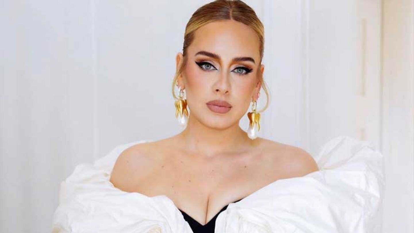 Adele se mostró sin maquillaje