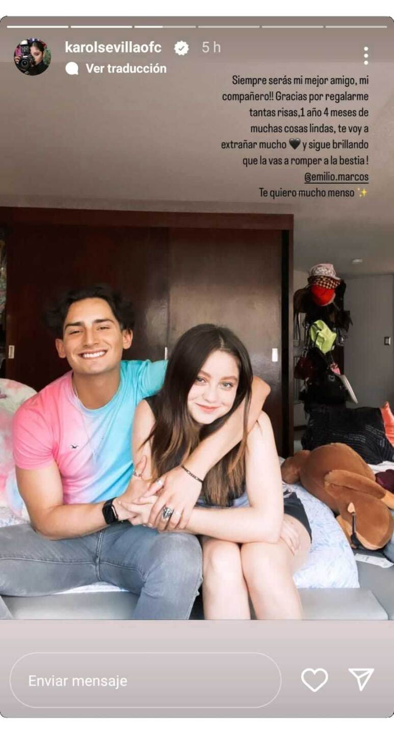 Karol Sevilla manda mensaje a Emilio Osorio y Alana Lliteras