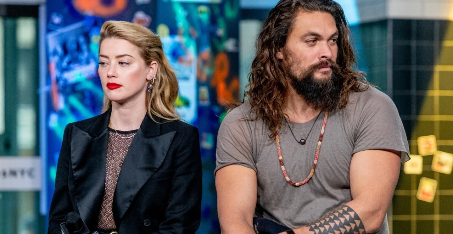 Amber Heard señala a Jason Momoa de incomodarla vistiéndose de Johnny Depp para despedirla de Aquaman 2