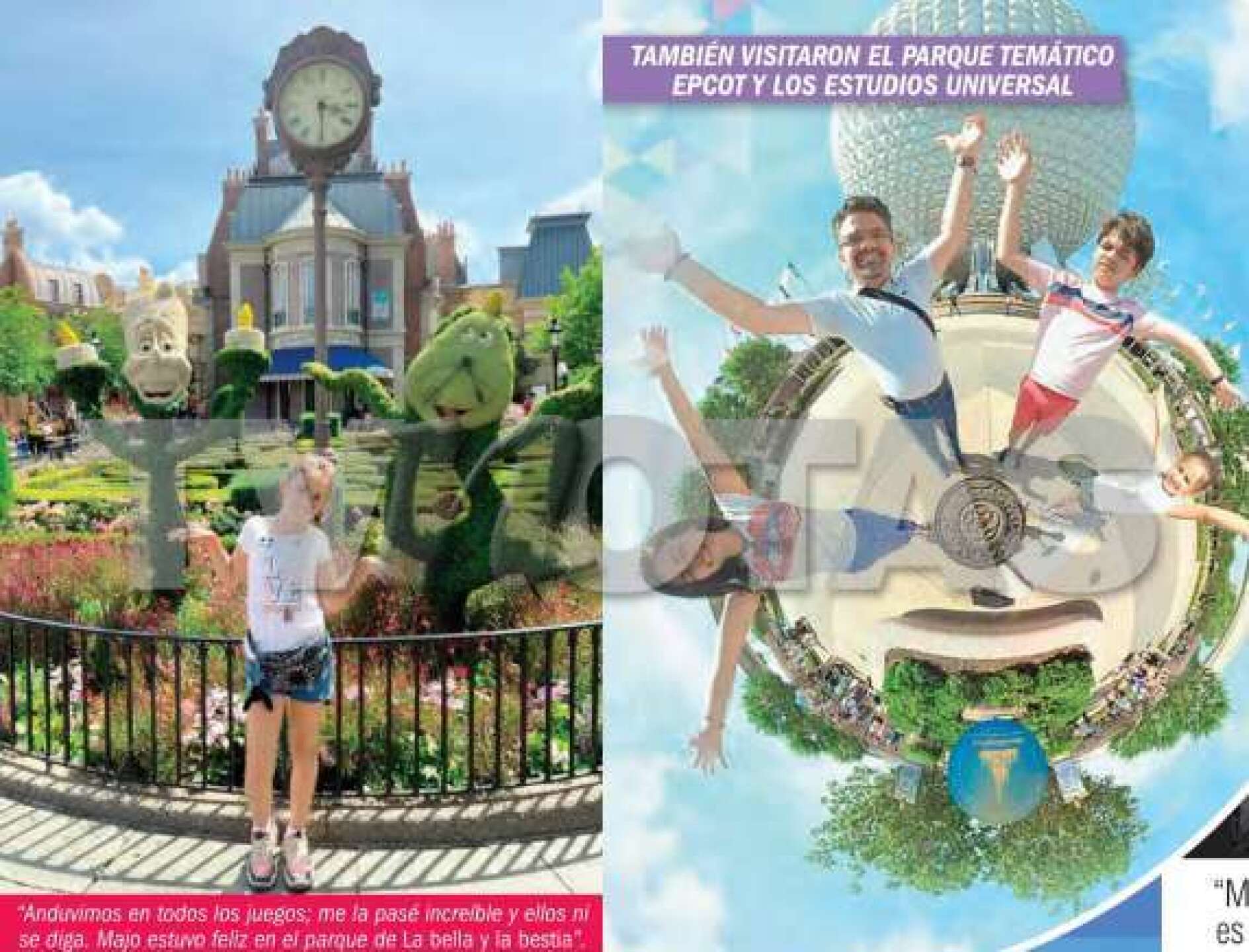 Luz Elena González festejó los 15 años de su hijo en Disney