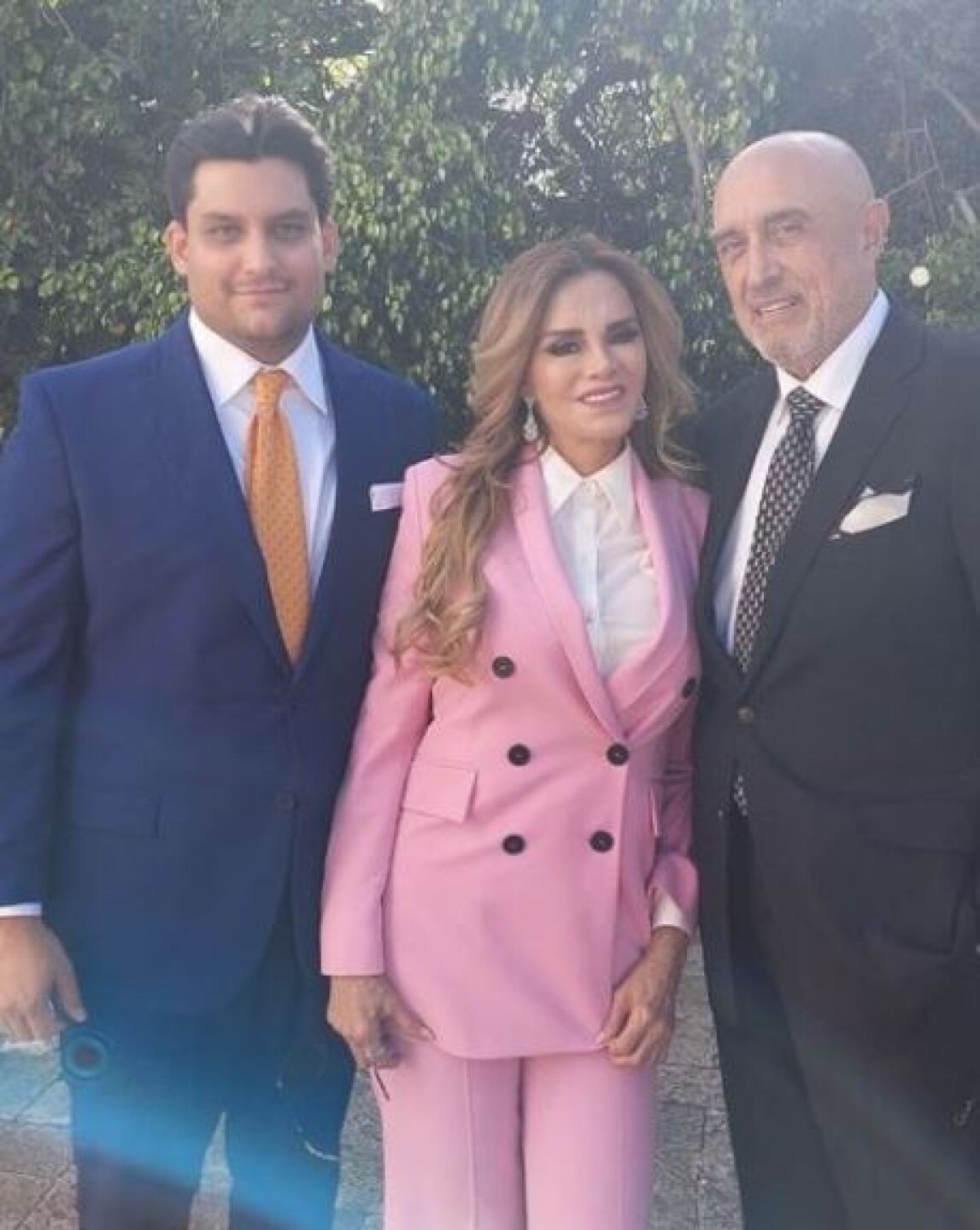 Lucía posó guapísima.
