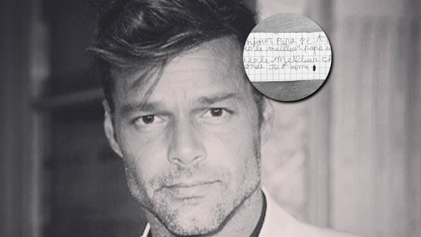 Ésta es la carta que el hijo de Ricky Martin le escribió.