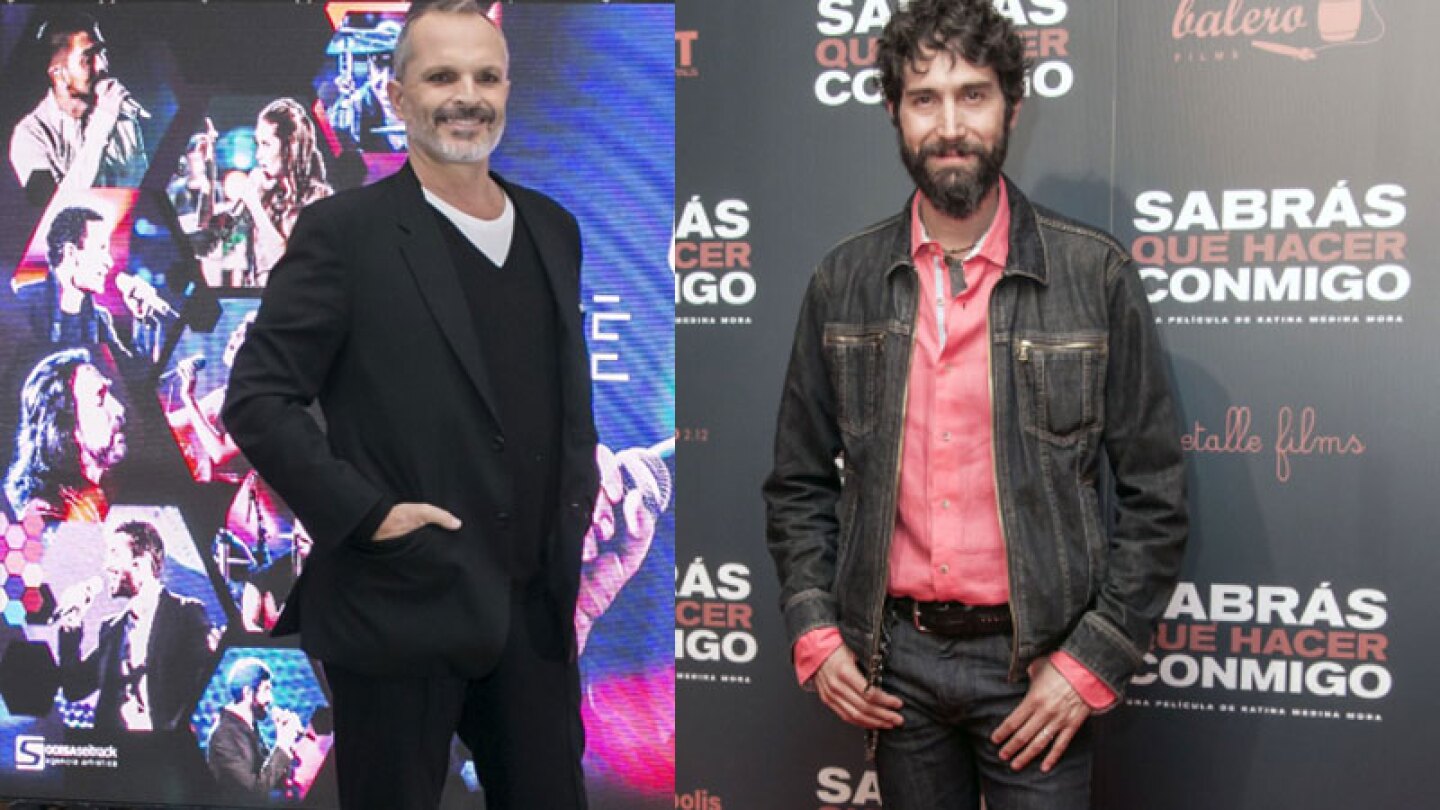 Miguel Bosé y Benny Ibarra se besan en público