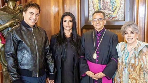 Verónica Castro y Christian Castro