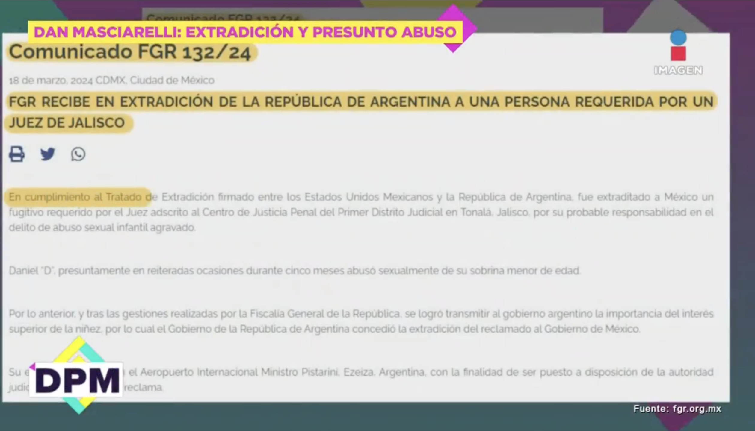 Dan Masciarelli detenido