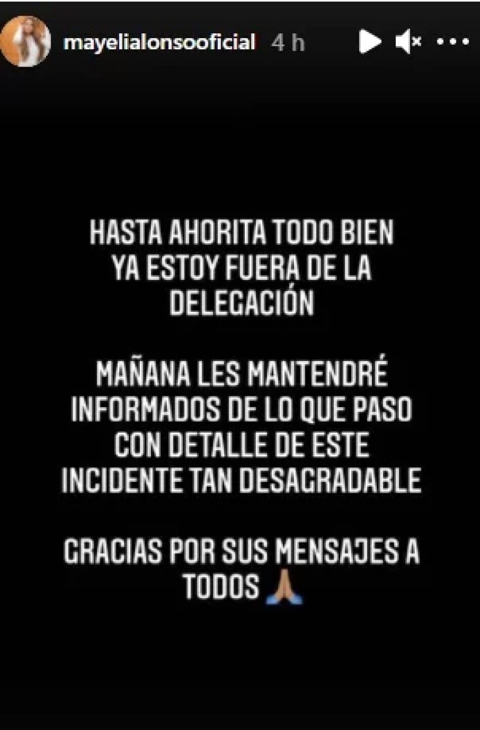 Mayeli Alonso fue dejada en libertad y prometió dar más detalles