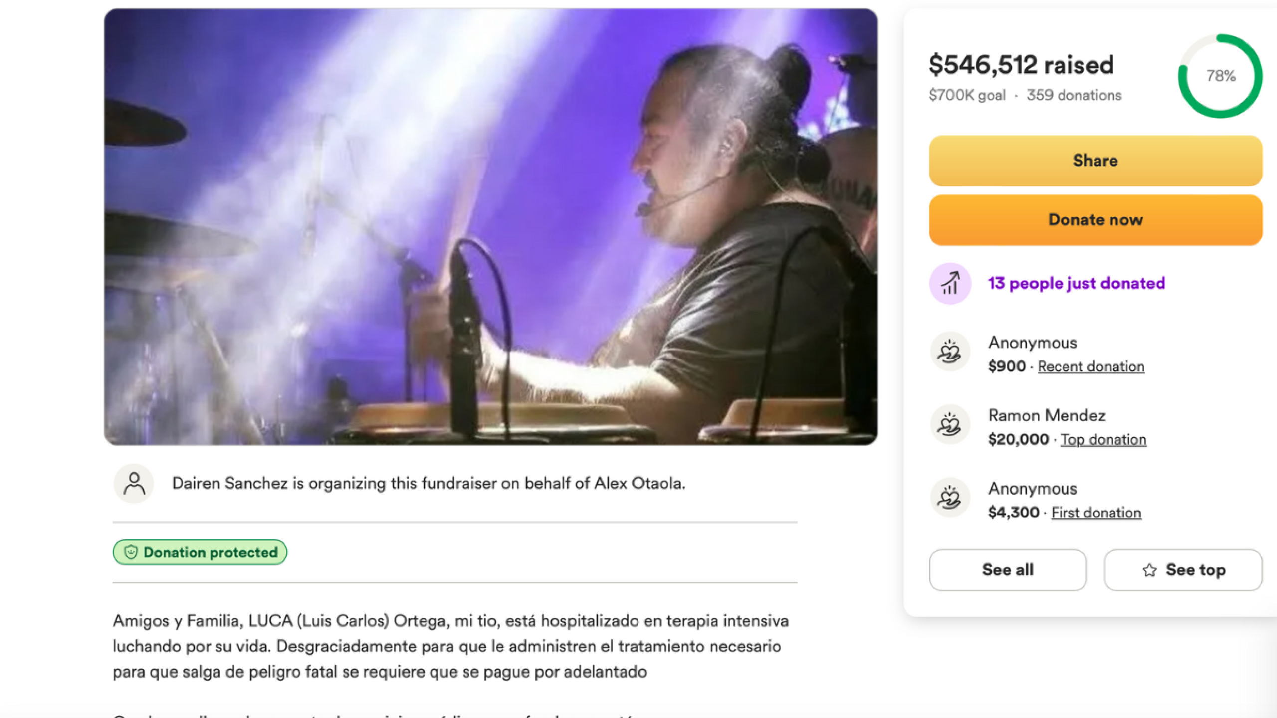 Luca Ortega, músico de San Pascualito Rey