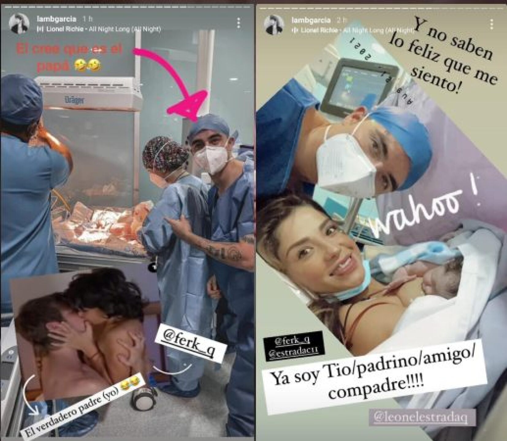 Ya nació bebé Ferka Christian Estrada