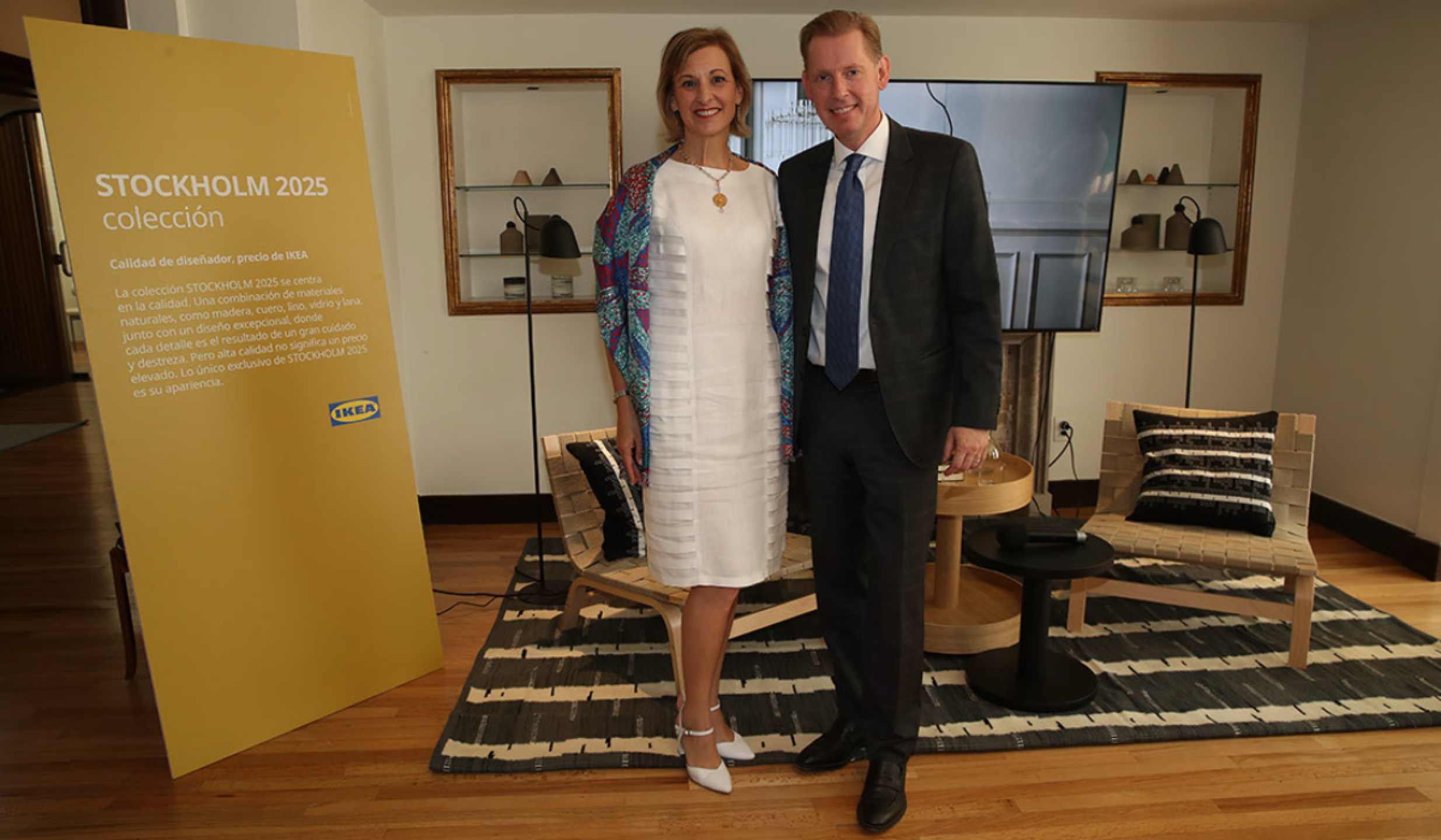 Embajador de Suecia en México, Gunnar Aldén, en el evento de lanzamiento de la colección Stockholm 2025 de IKEA