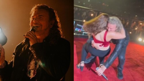 Fan intentó que Fher, de Maná, la cargara y terminó tirándolo