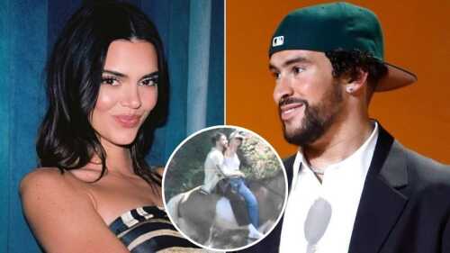 Bad Bunny y Kendal Jenner más enamorados que nunca, ¡los captaron paseando a caballo!