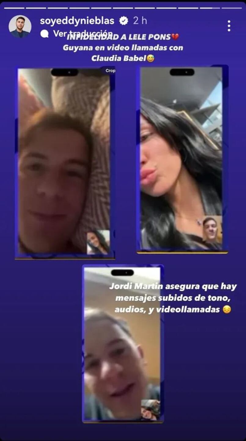 Videollamada de Guaynaa y Claudia Bavel
