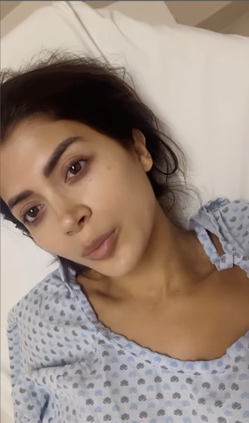 Kimberly Flores fue hospitalizada