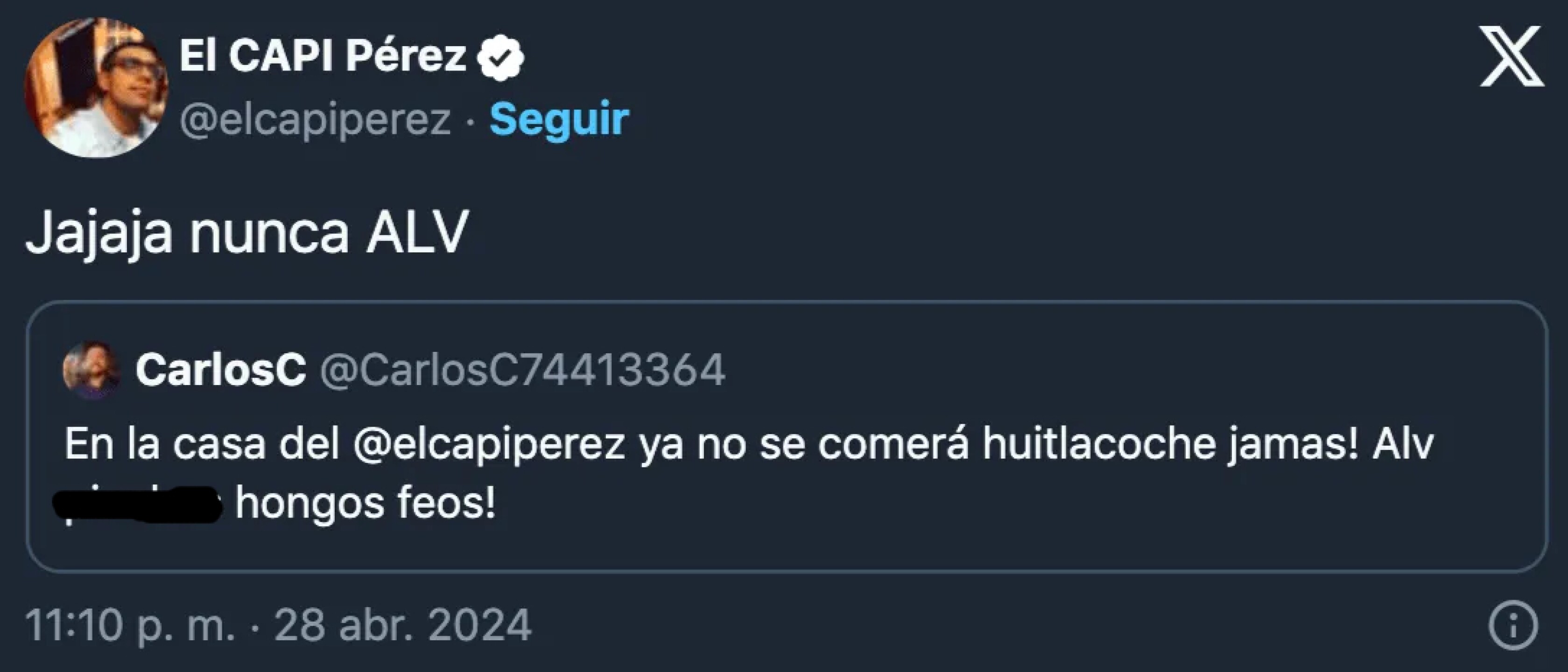 EL Capi Pérez reacciona a la expulsión de su esposa