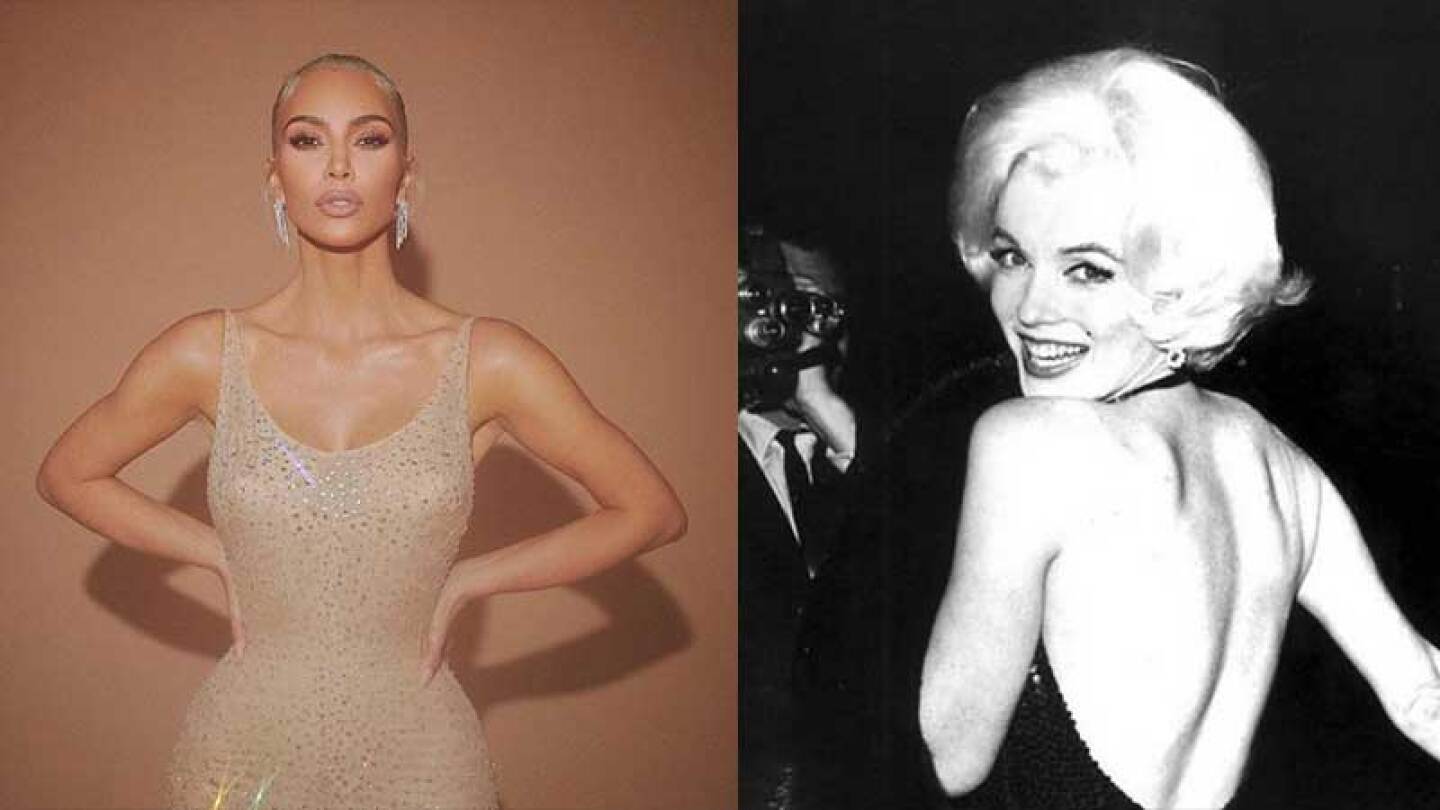 Kim Kardashian vistió como Marilyn Monroe