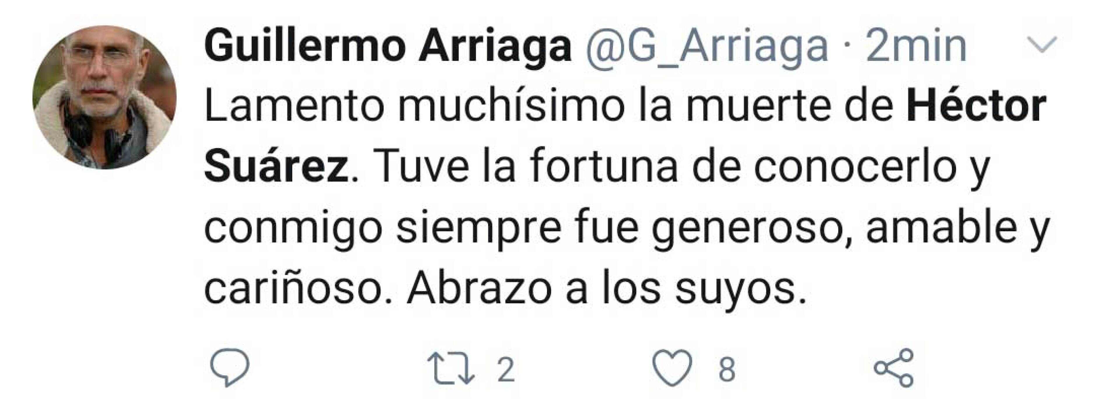 héctor suárez condolencias mensajes