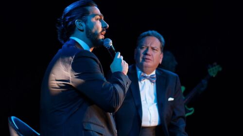 Potro' Caballero sorprende al cantar junto a 'Coque' Muñiz en el Lunario