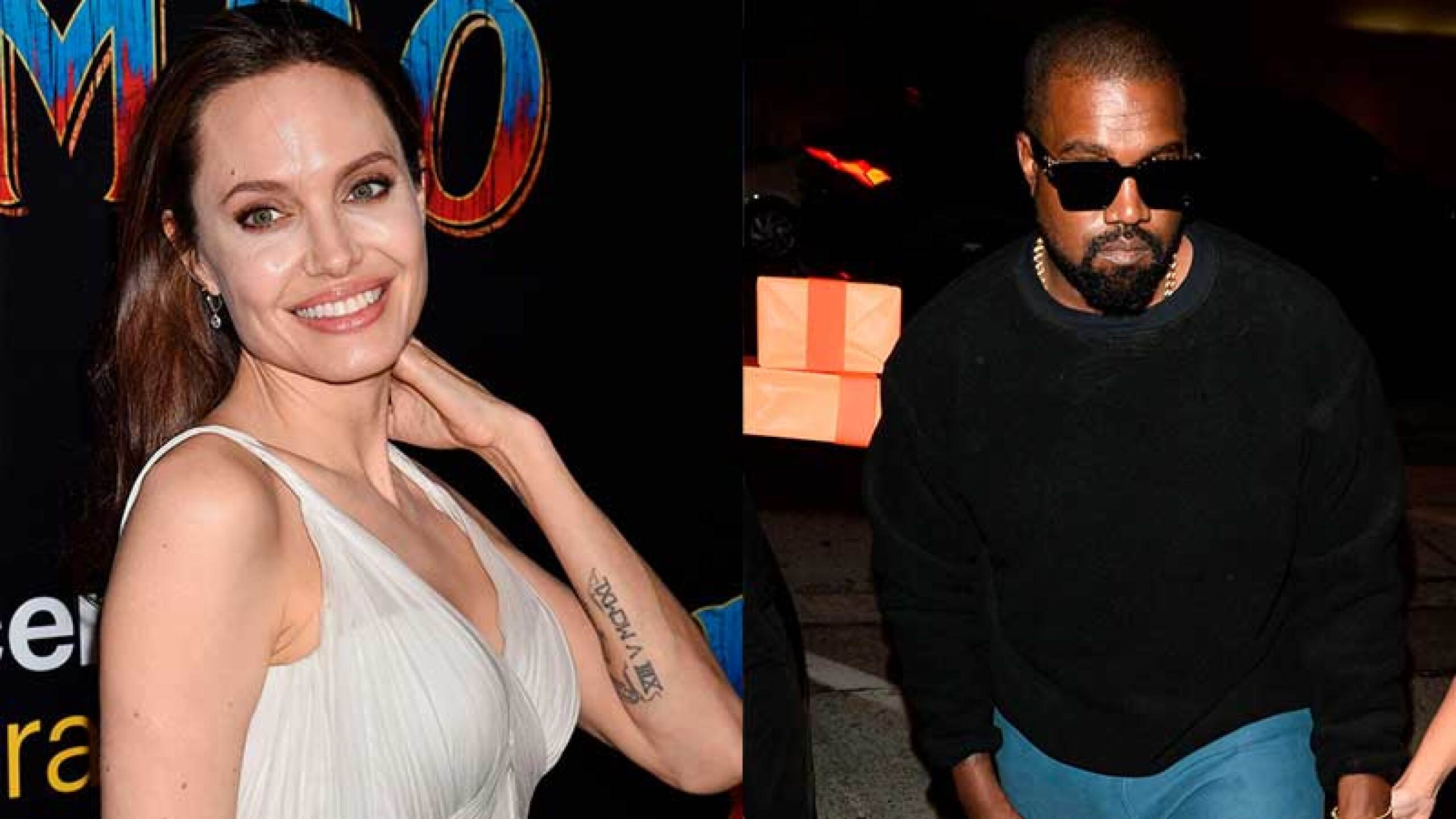 Angelina Jolie y Kanye West