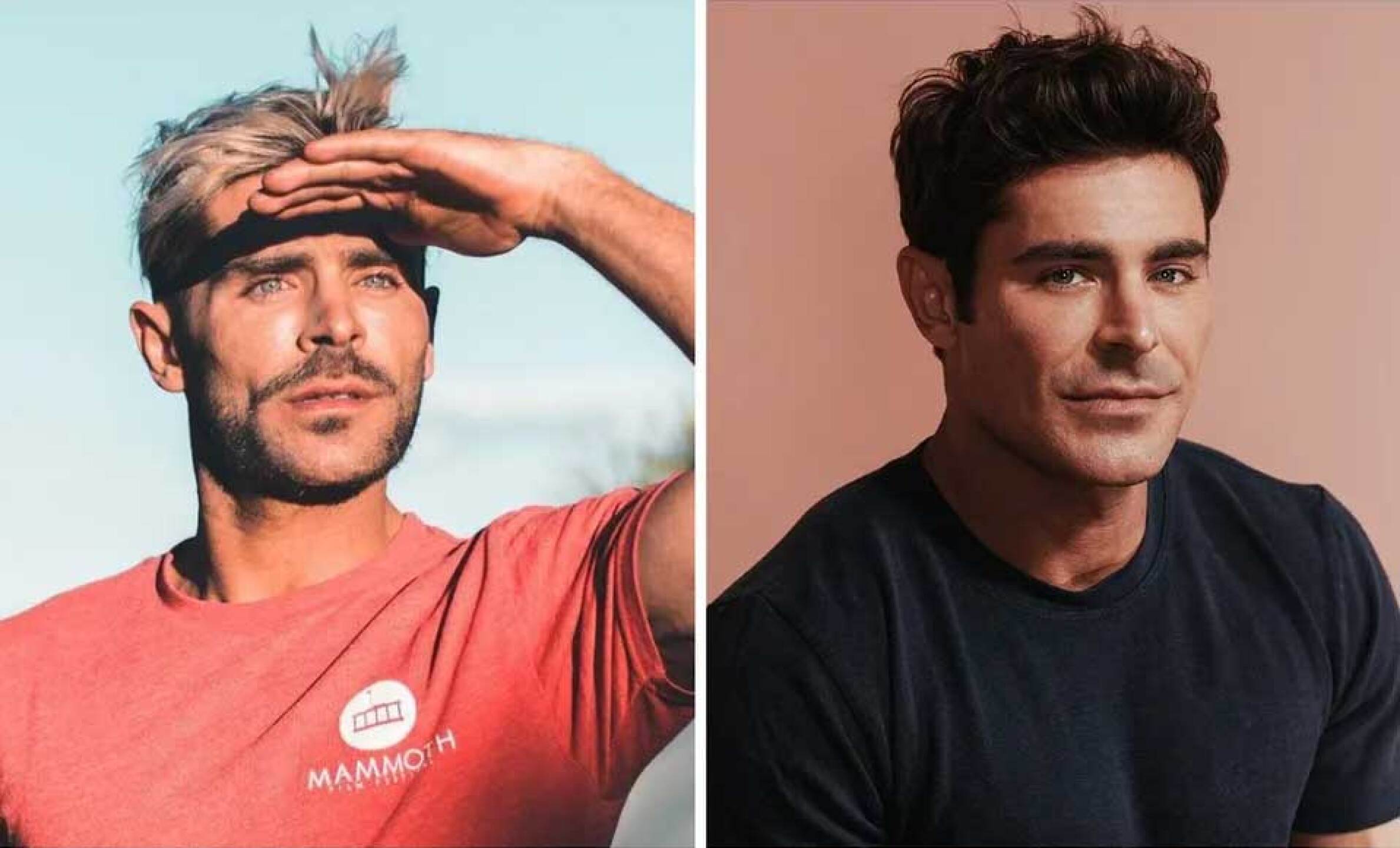Así se ve antes y después el actor Zac Efron