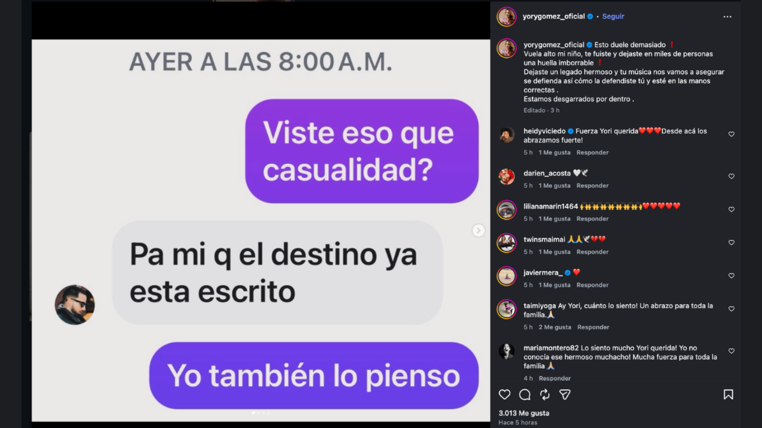 ¿Mauro Menéndez presintió su muerte?