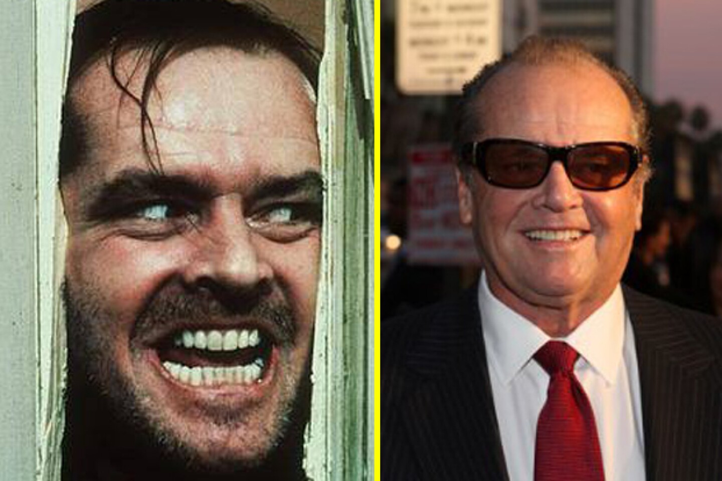 Esta es la famosa escena cuando Jack Nicholson se asoma por la ventana.